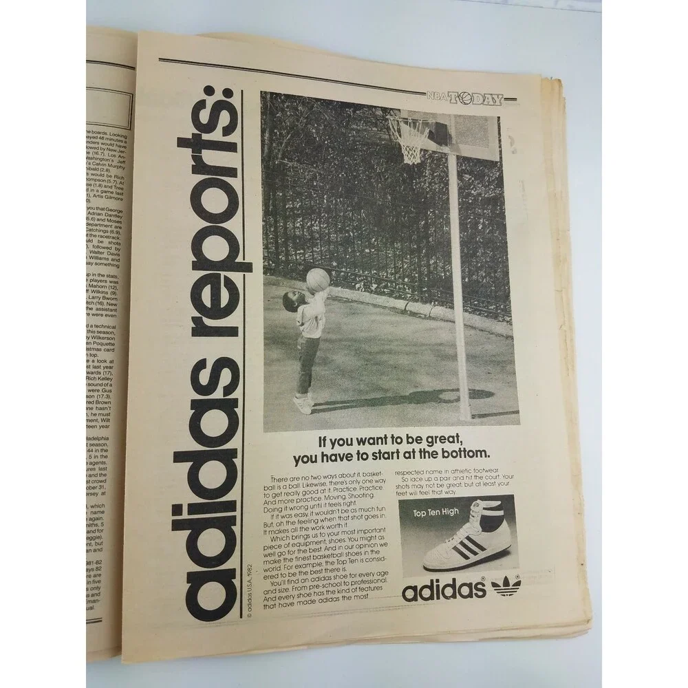 RARE 1983 NBA Today Newspaper Magazine Basketball New Jersey NETS Vtg 80s 1980s